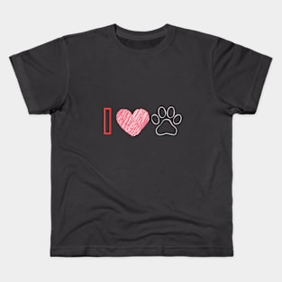 I love dogs Kids T-Shirt